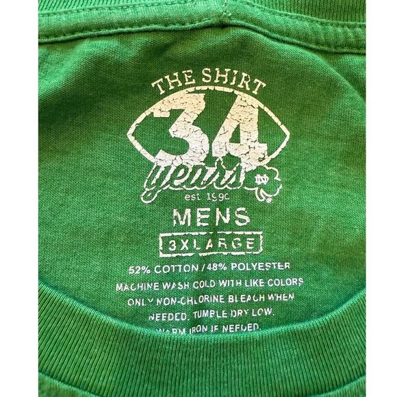 NOTRE DAME UNIVERSITY Football March on to Victory 2023 Tee T-shirt 3XL - Picture 5 of 7